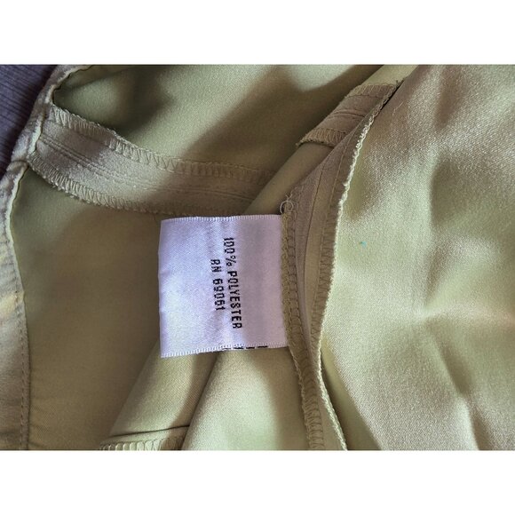 Talbots Womens Light Green Button-Up Long Sleeve Shirt Size L Suede Feel - Picture 5 of 7